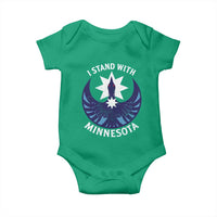 I Stand With Minnesota Baby Onesie Rebel Common Loon Minnesota Protest