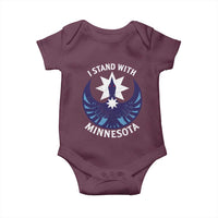 I Stand With Minnesota Baby Onesie Rebel Common Loon Minnesota Protest