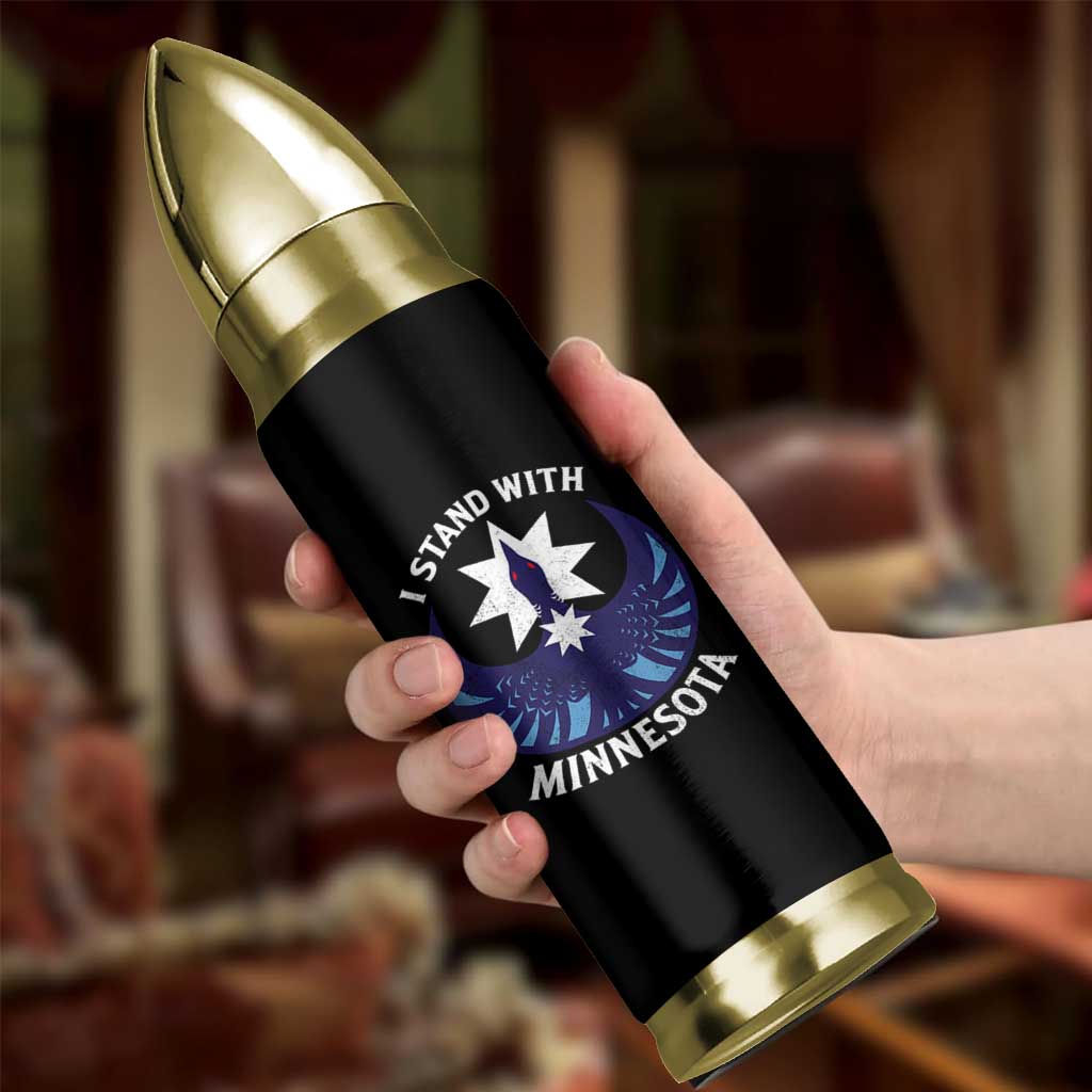 I Stand With Minnesota Bullet Tumbler Rebel Common Loon Minnesota Protest