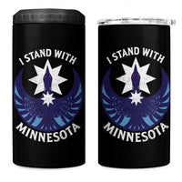I Stand With Minnesota 4 in 1 Can Cooler Tumbler Rebel Common Loon Minnesota Protest