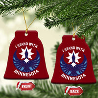 I Stand With Minnesota Ceramic Ornament Rebel Common Loon Minnesota Protest