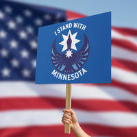 I Stand With Minnesota Protest Sign Rebel Common Loon Minnesota Protest