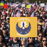 I Stand With Minnesota Protest Sign Rebel Common Loon Minnesota Protest