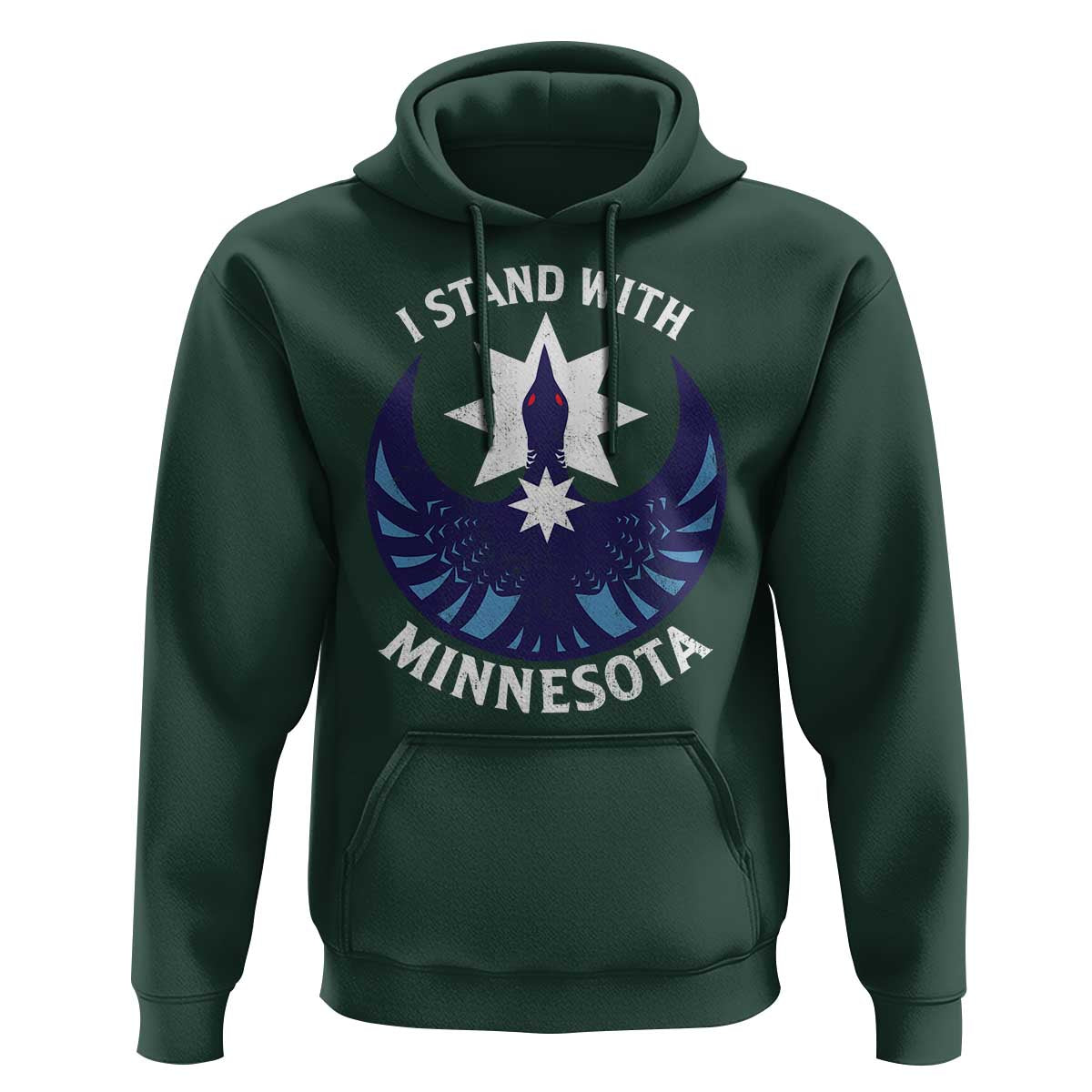 I Stand With Minnesota Hoodie Rebel Common Loon Minnesota Protest