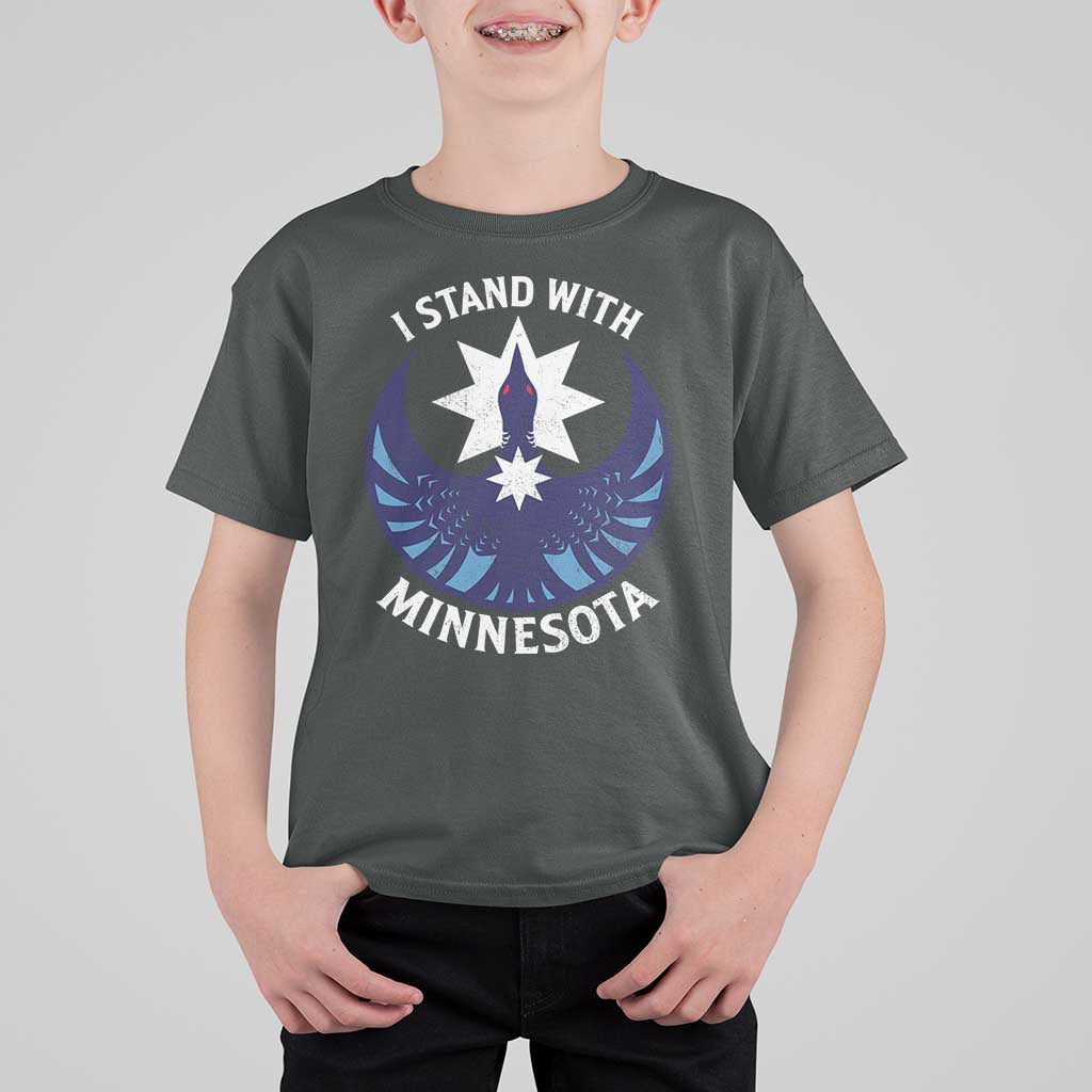 I Stand With Minnesota T Shirt For Kid Rebel Common Loon Minnesota Protest