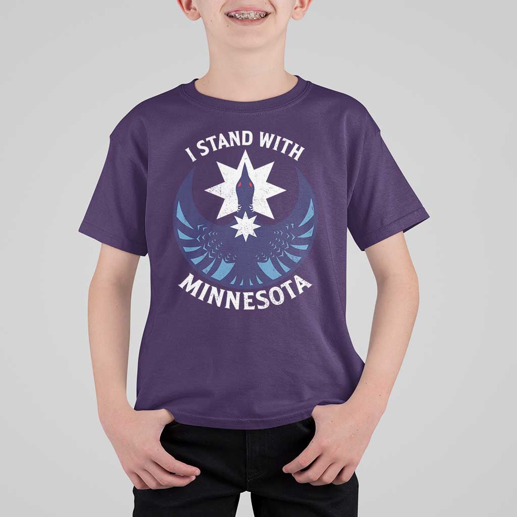 I Stand With Minnesota T Shirt For Kid Rebel Common Loon Minnesota Protest