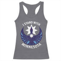 I Stand With Minnesota Racerback Tank Top Rebel Common Loon Minnesota Protest