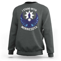 I Stand With Minnesota Sweatshirt Rebel Common Loon Minnesota Protest