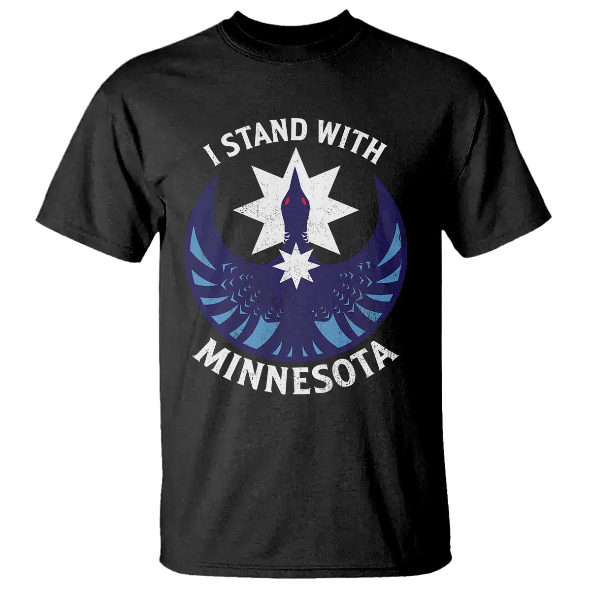 I Stand With Minnesota T Shirt Rebel Common Loon Minnesota Protest