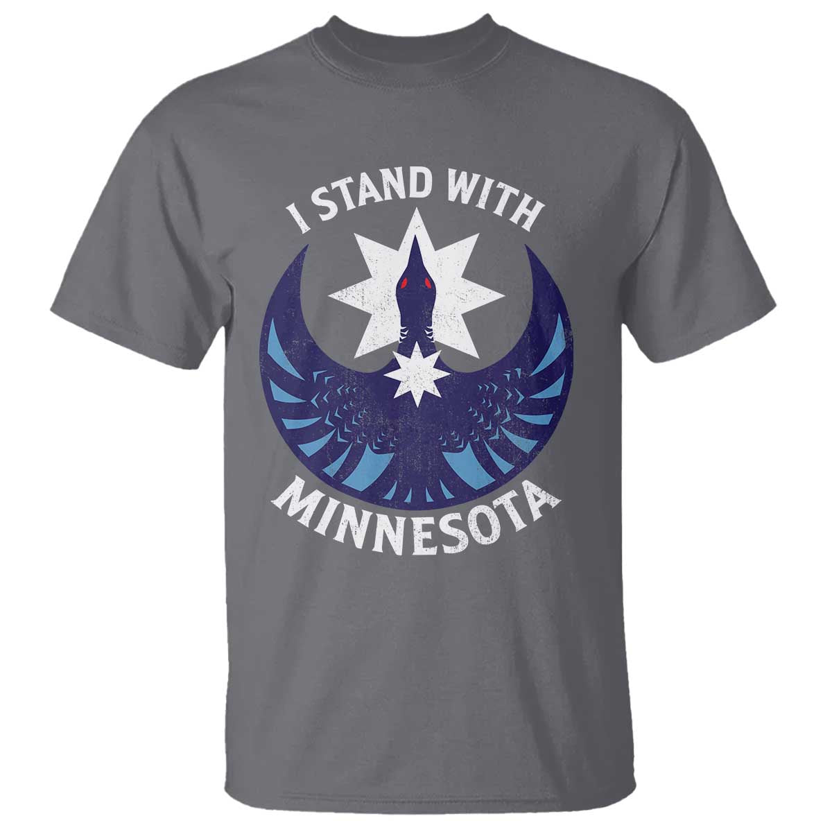 I Stand With Minnesota T Shirt Rebel Common Loon Minnesota Protest