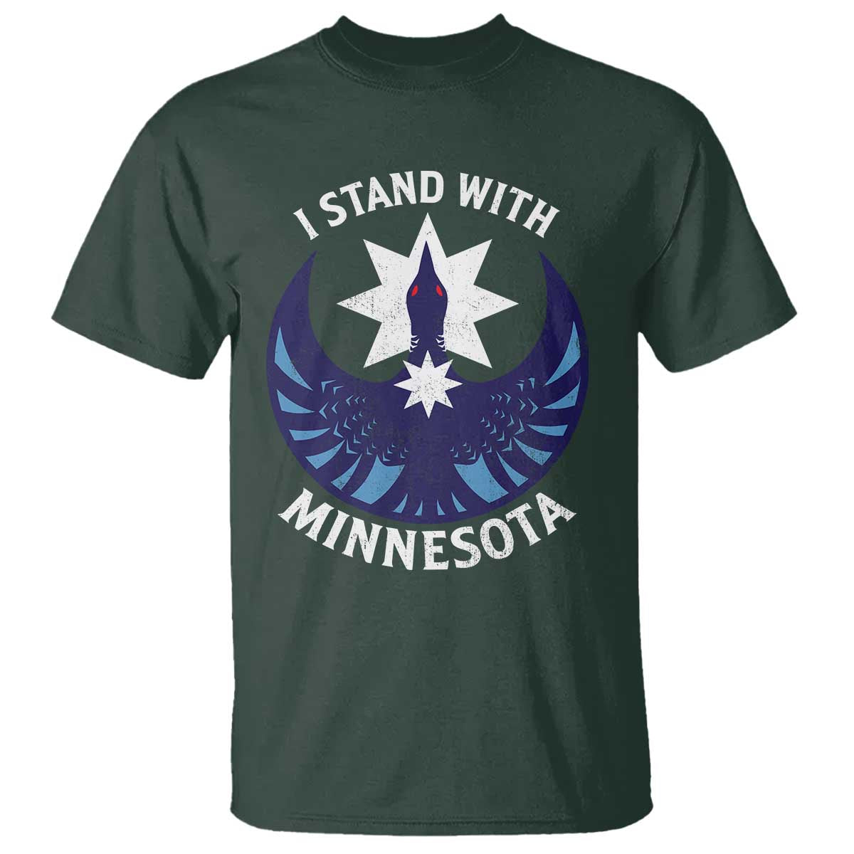 I Stand With Minnesota T Shirt Rebel Common Loon Minnesota Protest