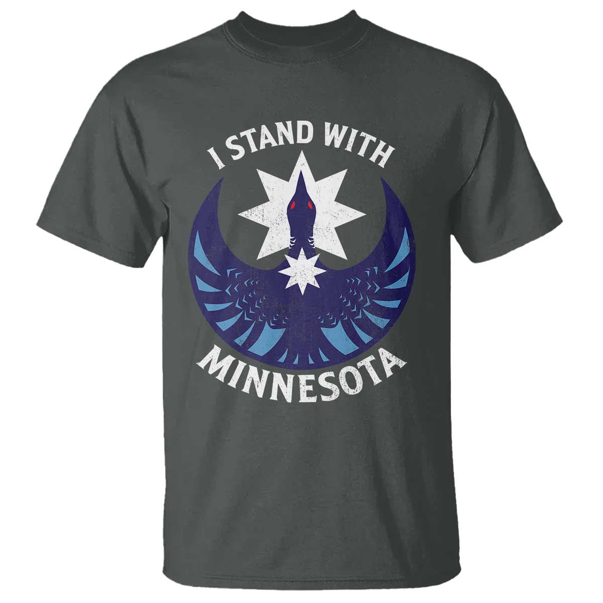 I Stand With Minnesota T Shirt Rebel Common Loon Minnesota Protest