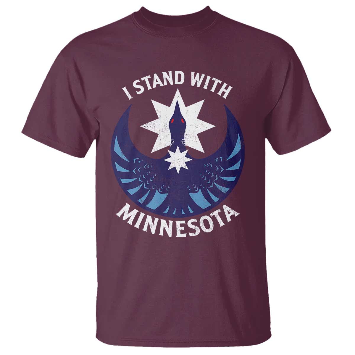 I Stand With Minnesota T Shirt Rebel Common Loon Minnesota Protest