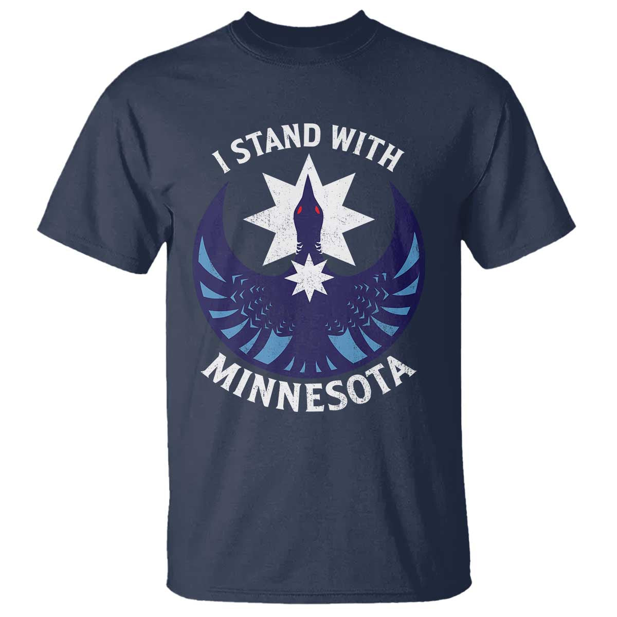 I Stand With Minnesota T Shirt Rebel Common Loon Minnesota Protest