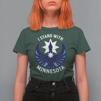 I Stand With Minnesota T Shirt For Women Rebel Common Loon Minnesota Protest