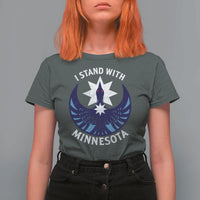 I Stand With Minnesota T Shirt For Women Rebel Common Loon Minnesota Protest