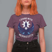 I Stand With Minnesota T Shirt For Women Rebel Common Loon Minnesota Protest