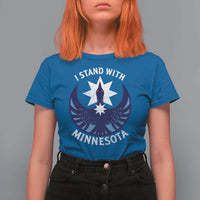 I Stand With Minnesota T Shirt For Women Rebel Common Loon Minnesota Protest