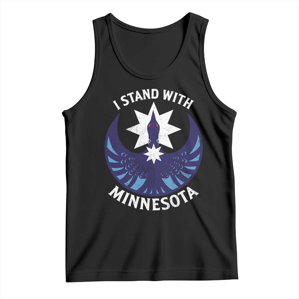 I Stand With Minnesota Tank Top Rebel Common Loon Minnesota Protest