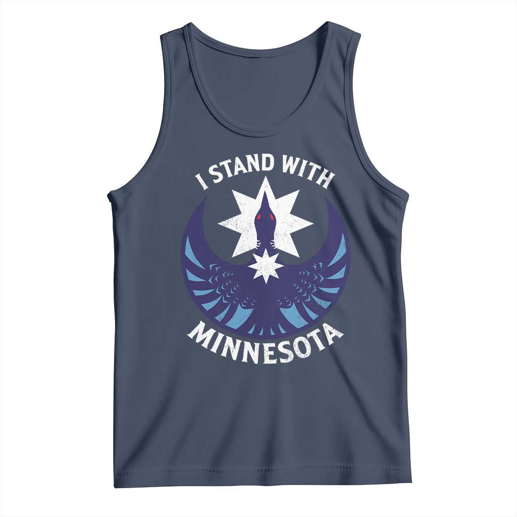 I Stand With Minnesota Tank Top Rebel Common Loon Minnesota Protest
