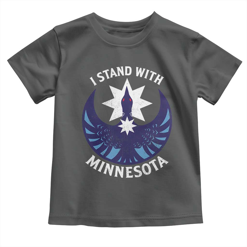 I Stand With Minnesota Toddler T Shirt Rebel Common Loon Minnesota Protest