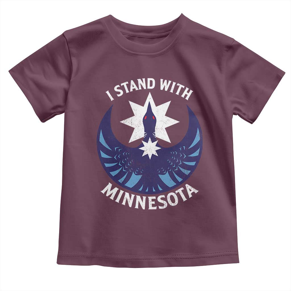 I Stand With Minnesota Toddler T Shirt Rebel Common Loon Minnesota Protest
