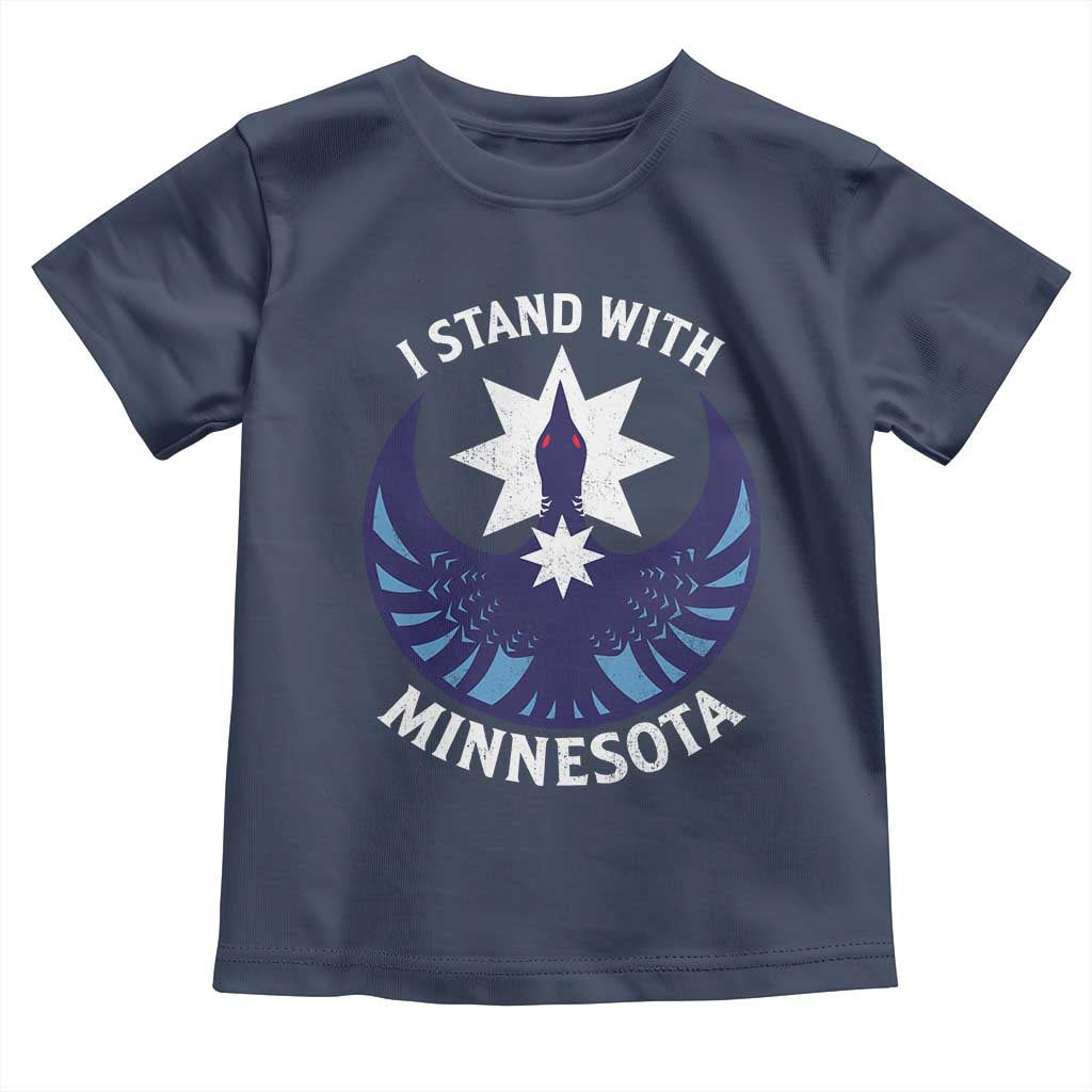 I Stand With Minnesota Toddler T Shirt Rebel Common Loon Minnesota Protest