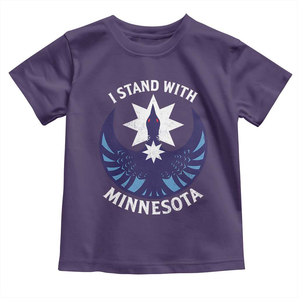 I Stand With Minnesota Toddler T Shirt Rebel Common Loon Minnesota Protest
