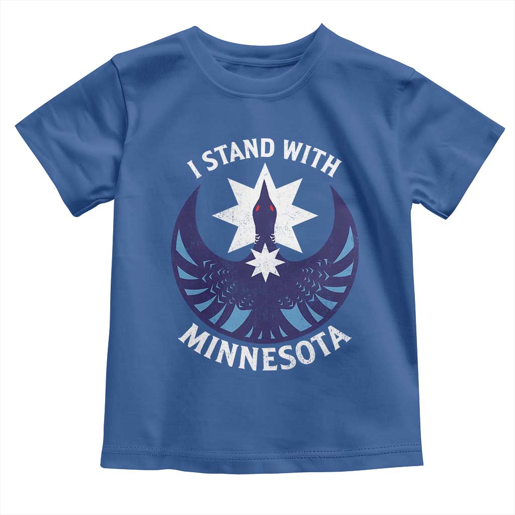 I Stand With Minnesota Toddler T Shirt Rebel Common Loon Minnesota Protest