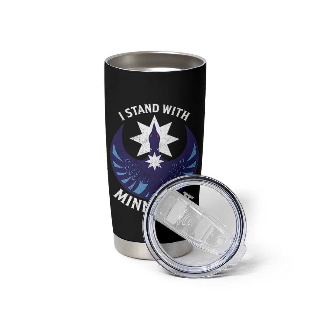 I Stand With Minnesota Tumbler Cup Rebel Common Loon Minnesota Protest