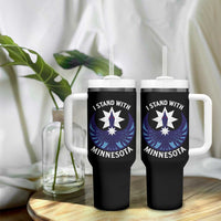 I Stand With Minnesota Tumbler With Handle Rebel Common Loon Minnesota Protest