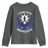I Stand With Minnesota Youth Sweatshirt Rebel Common Loon Minnesota Protest