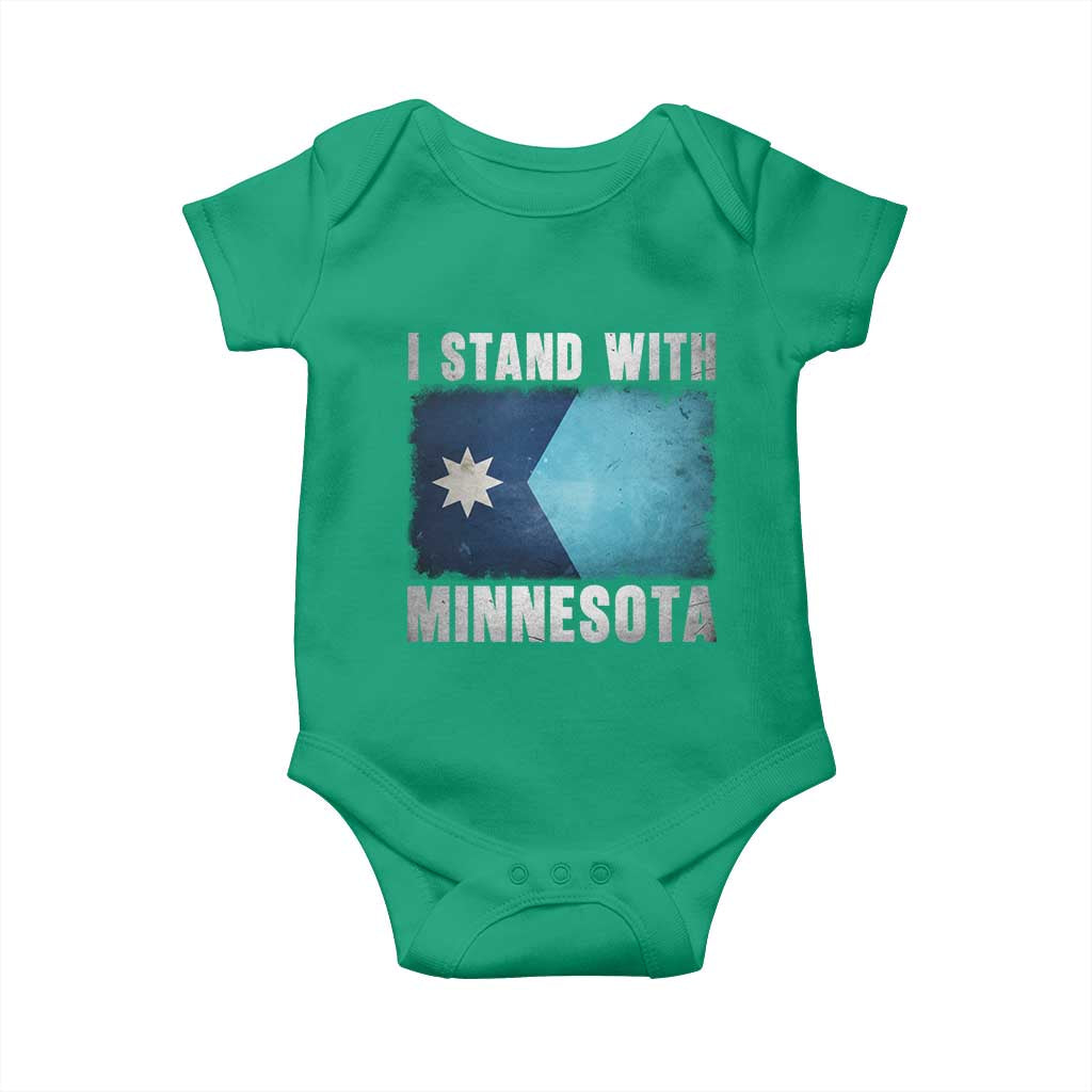 I Stand With Minnesota Baby Onesie MN State Support Political Protest