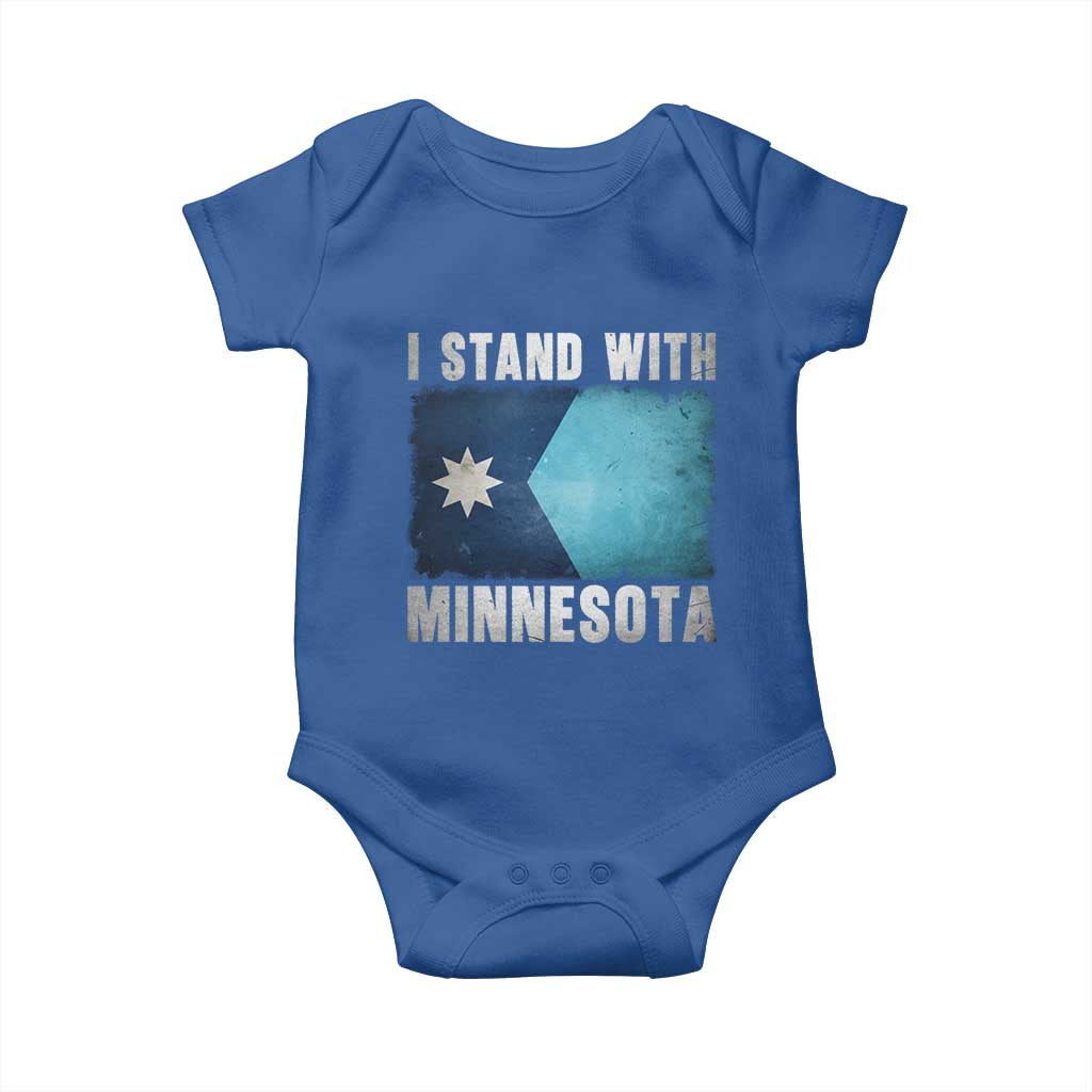I Stand With Minnesota Baby Onesie MN State Support Political Protest