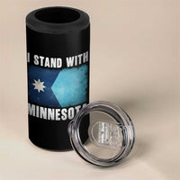 I Stand With Minnesota 4 in 1 Can Cooler Tumbler MN State Support Political Protest