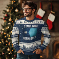 I Stand With Minnesota Ugly Christmas Sweater MN State Support Political Protest