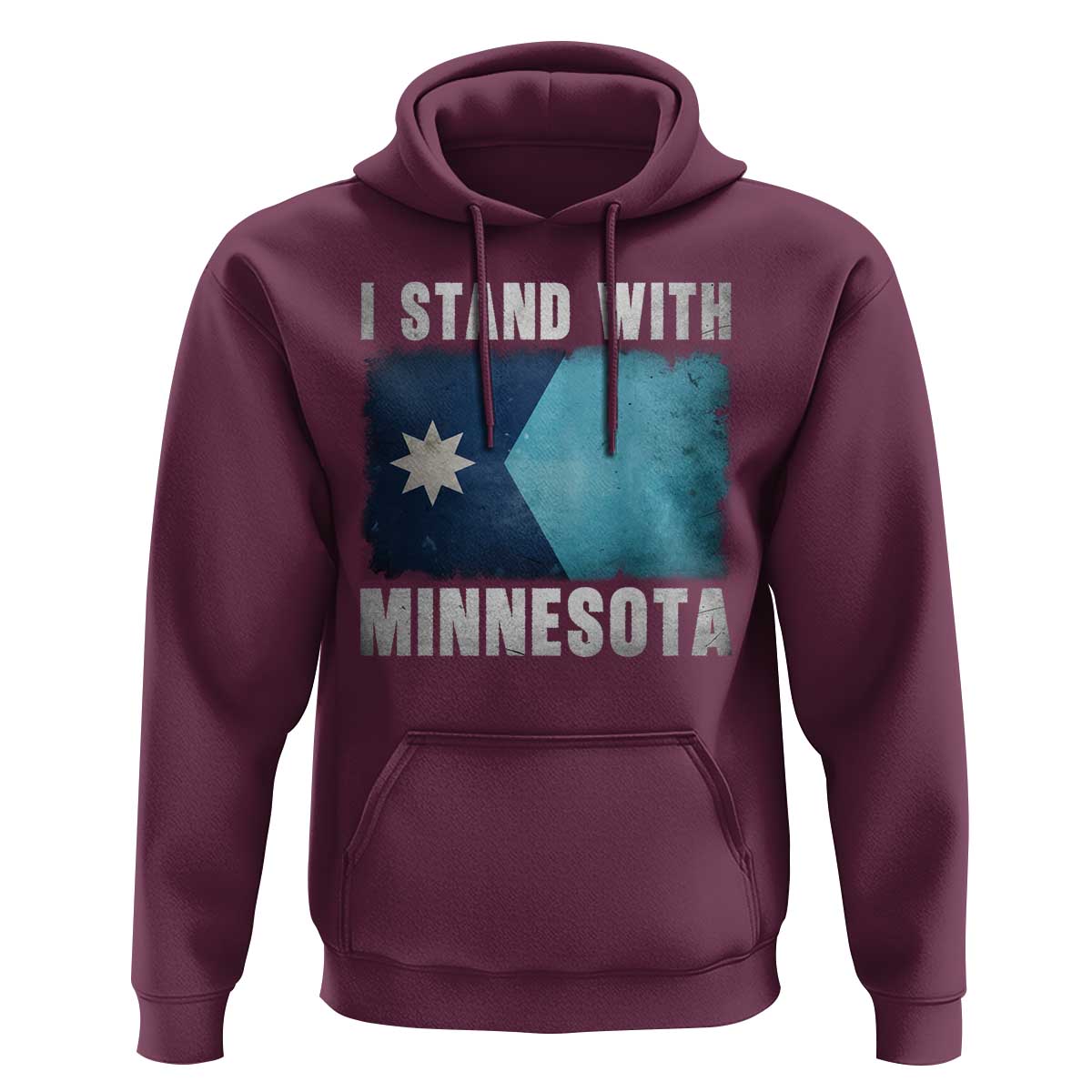 I Stand With Minnesota Hoodie MN State Support Political Protest