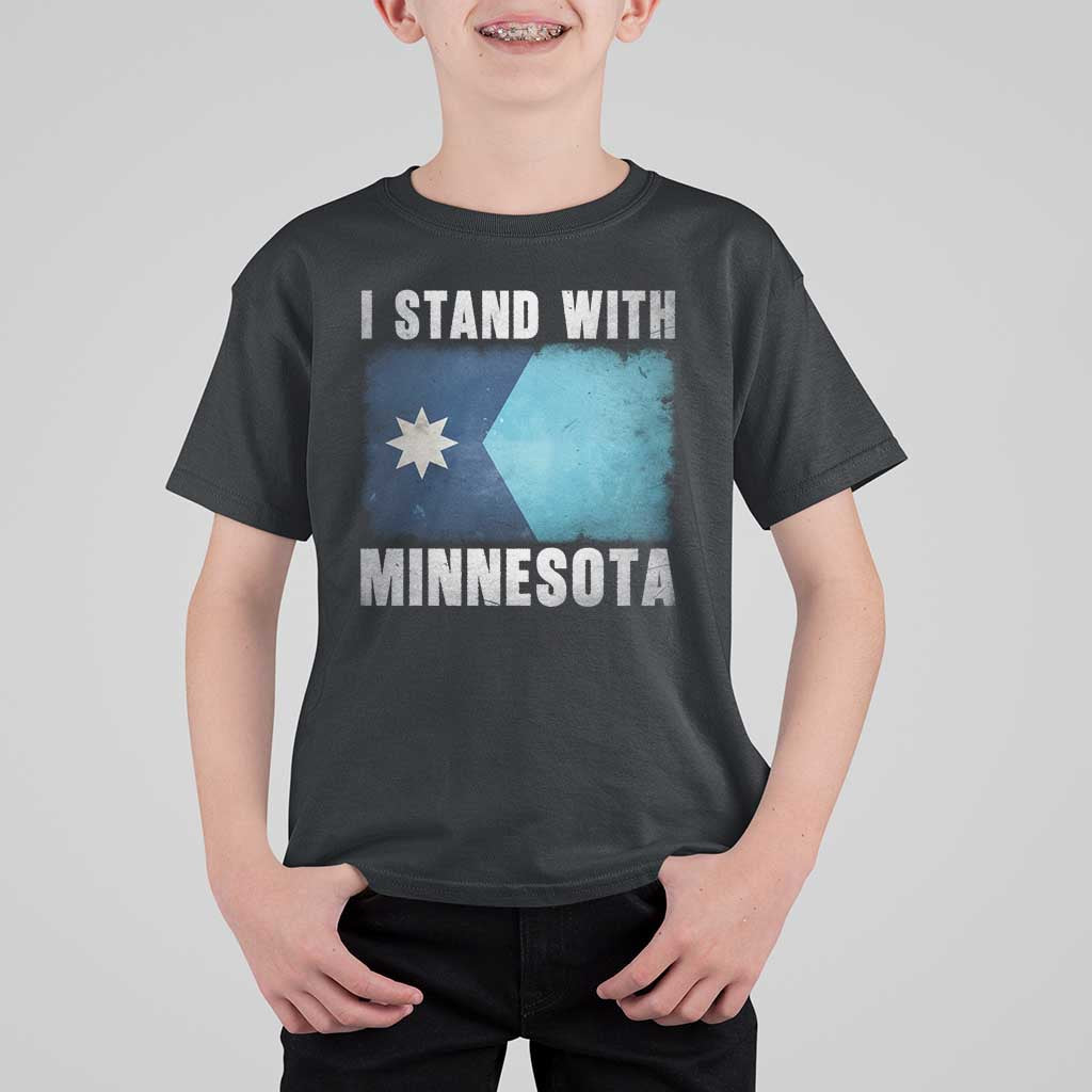 I Stand With Minnesota T Shirt For Kid MN State Support Political Protest