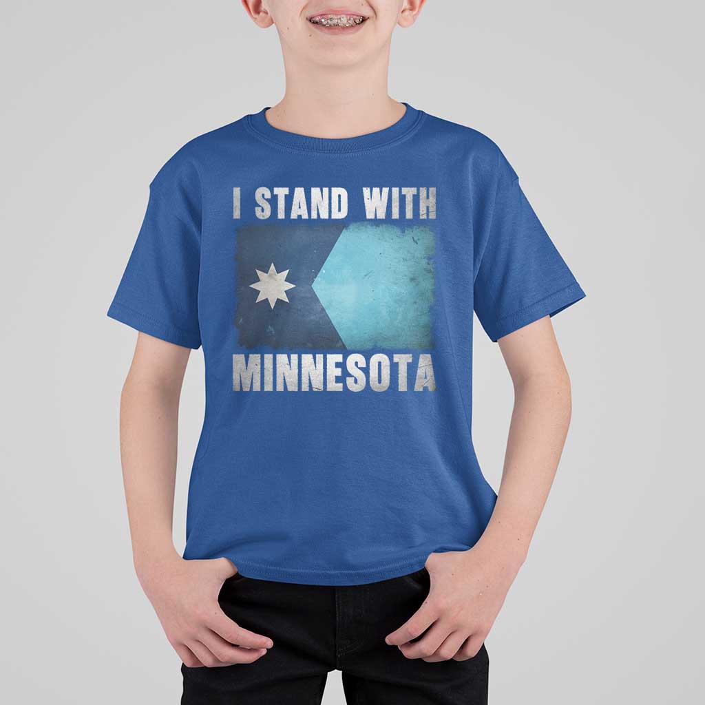I Stand With Minnesota T Shirt For Kid MN State Support Political Protest