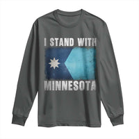 I Stand With Minnesota Long Sleeve Shirt MN State Support Political Protest