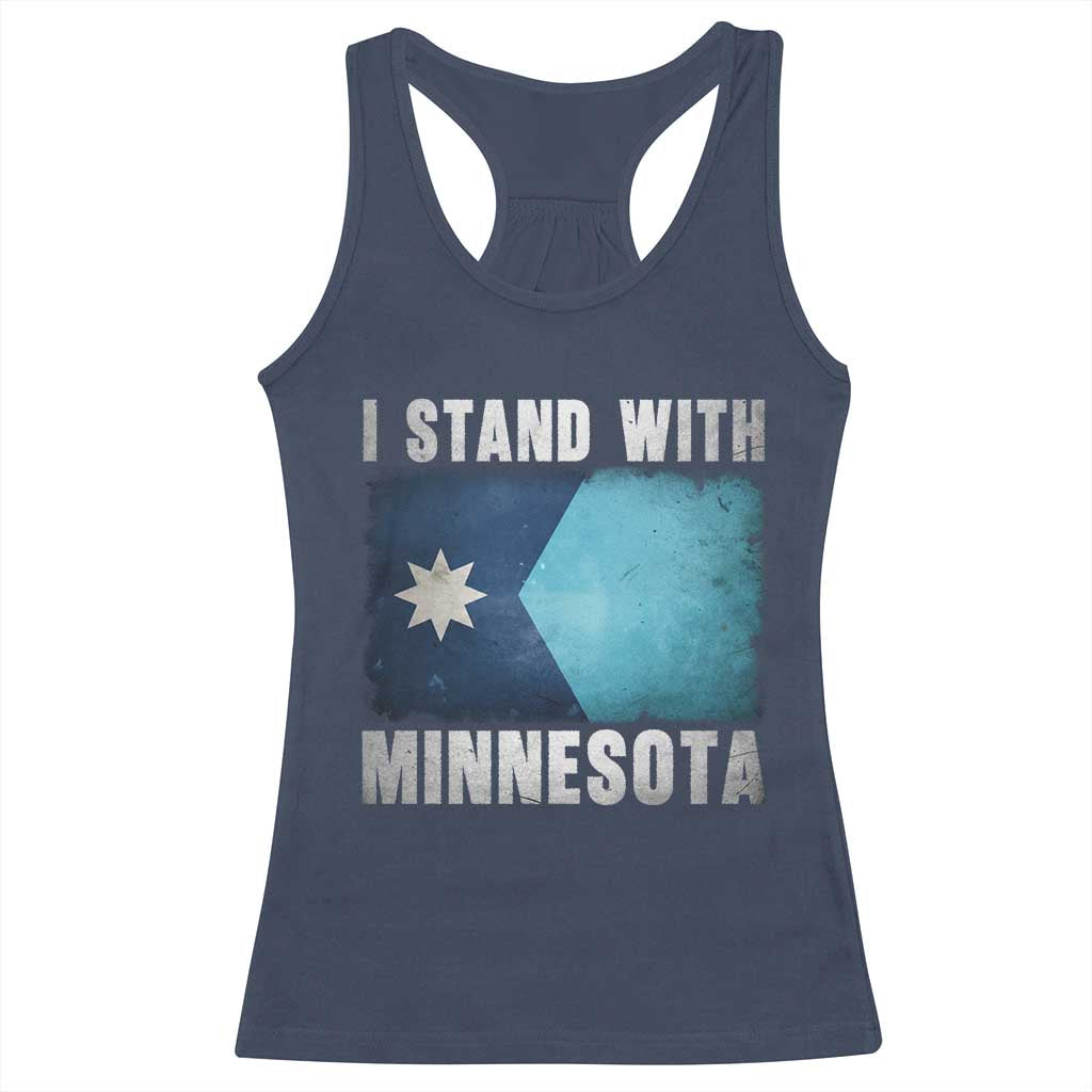 I Stand With Minnesota Racerback Tank Top MN State Support Political Protest