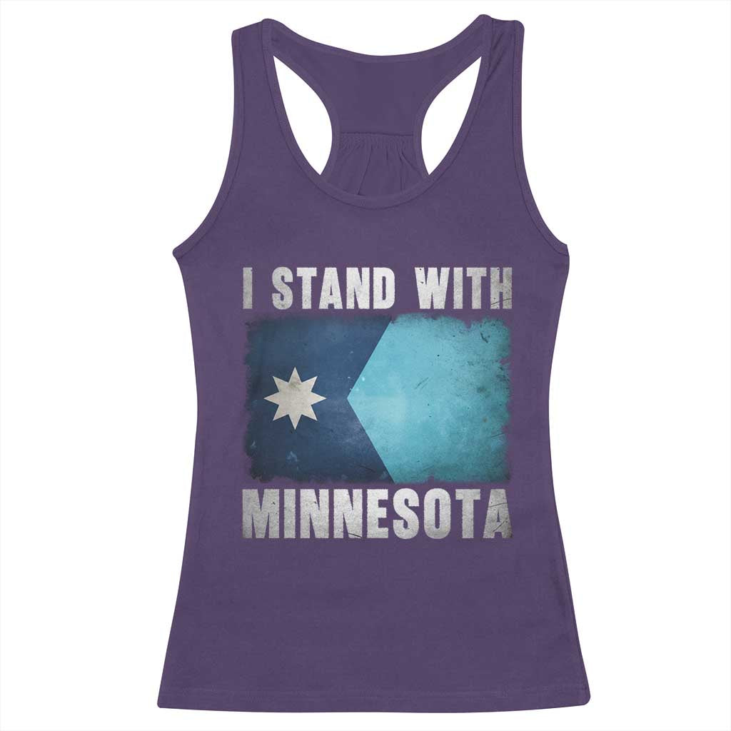 I Stand With Minnesota Racerback Tank Top MN State Support Political Protest