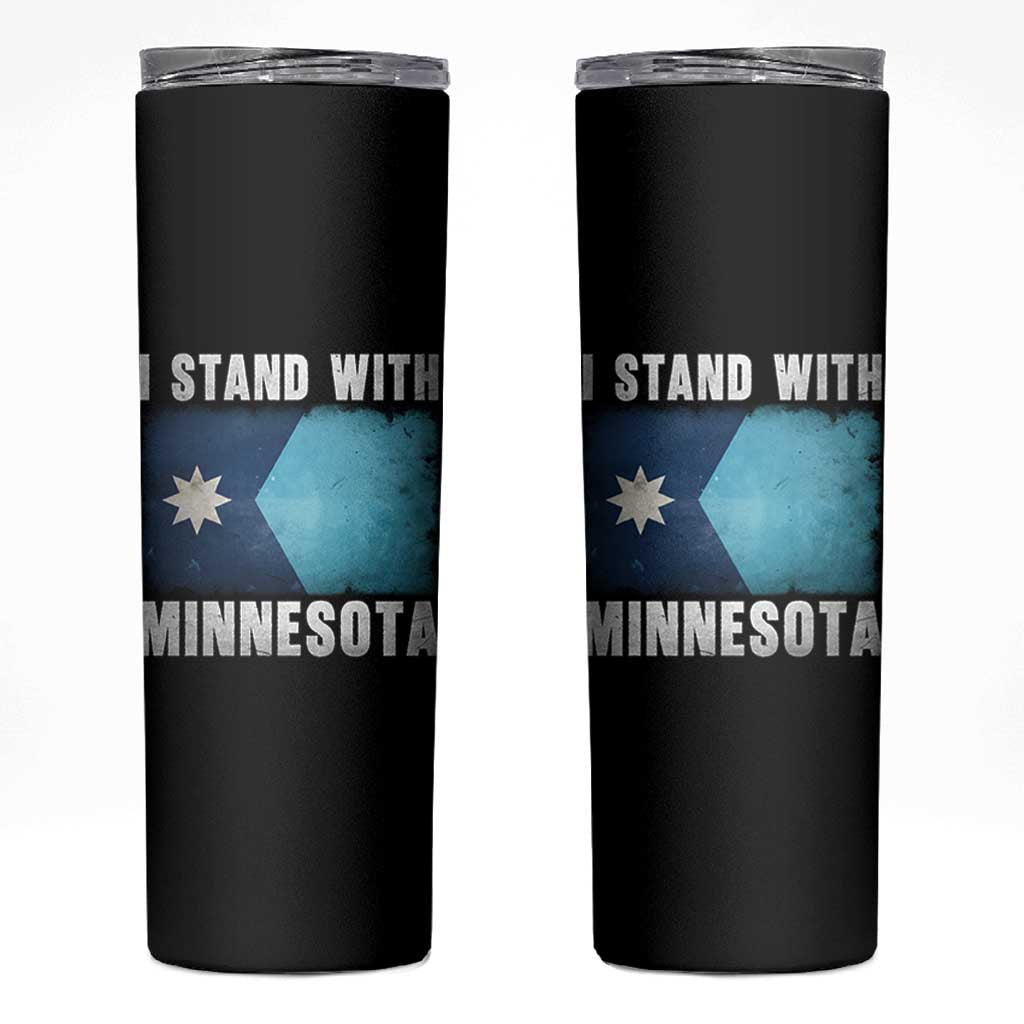 I Stand With Minnesota Skinny Tumbler MN State Support Political Protest