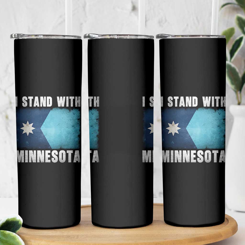 I Stand With Minnesota Skinny Tumbler MN State Support Political Protest