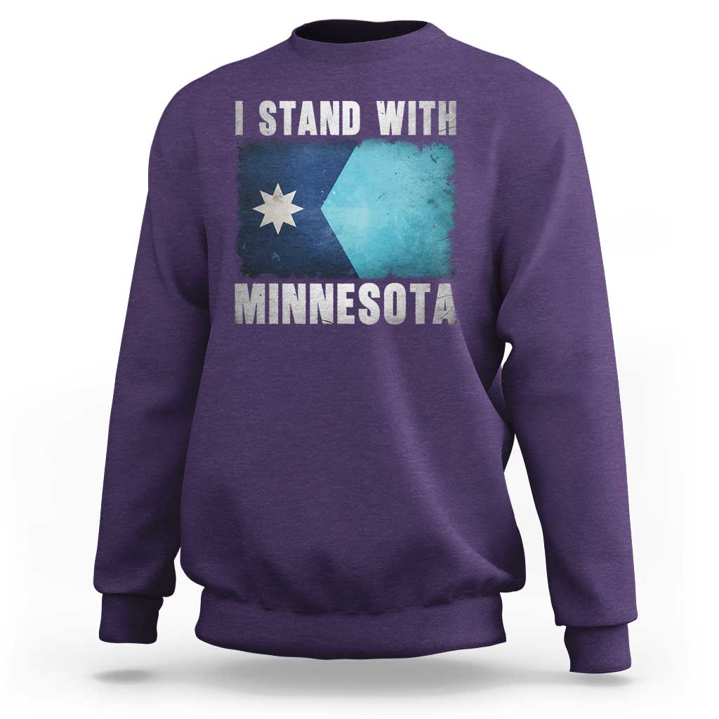 I Stand With Minnesota Sweatshirt MN State Support Political Protest