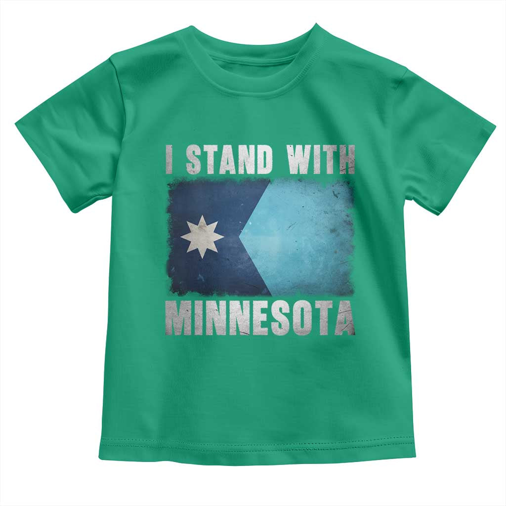 I Stand With Minnesota Toddler T Shirt MN State Support Political Protest
