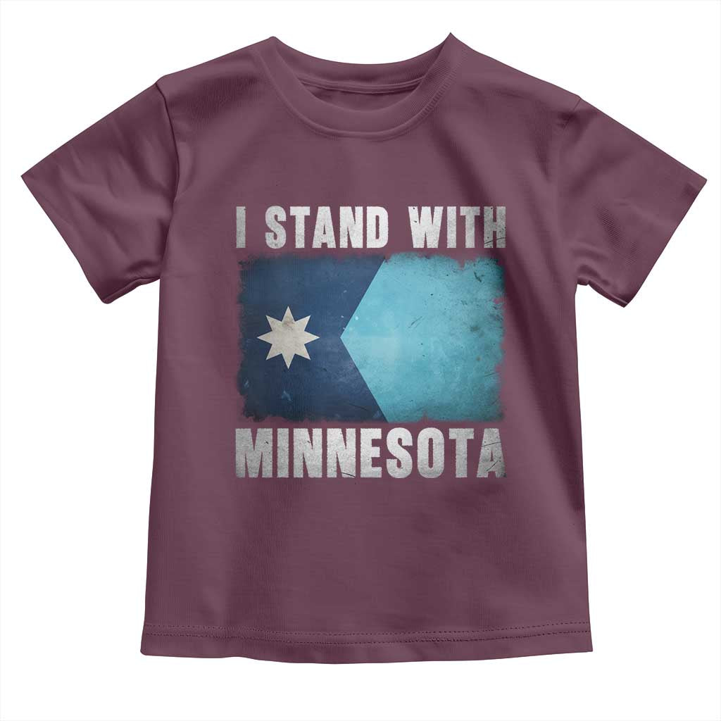I Stand With Minnesota Toddler T Shirt MN State Support Political Protest