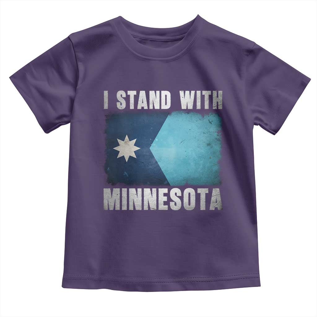 I Stand With Minnesota Toddler T Shirt MN State Support Political Protest