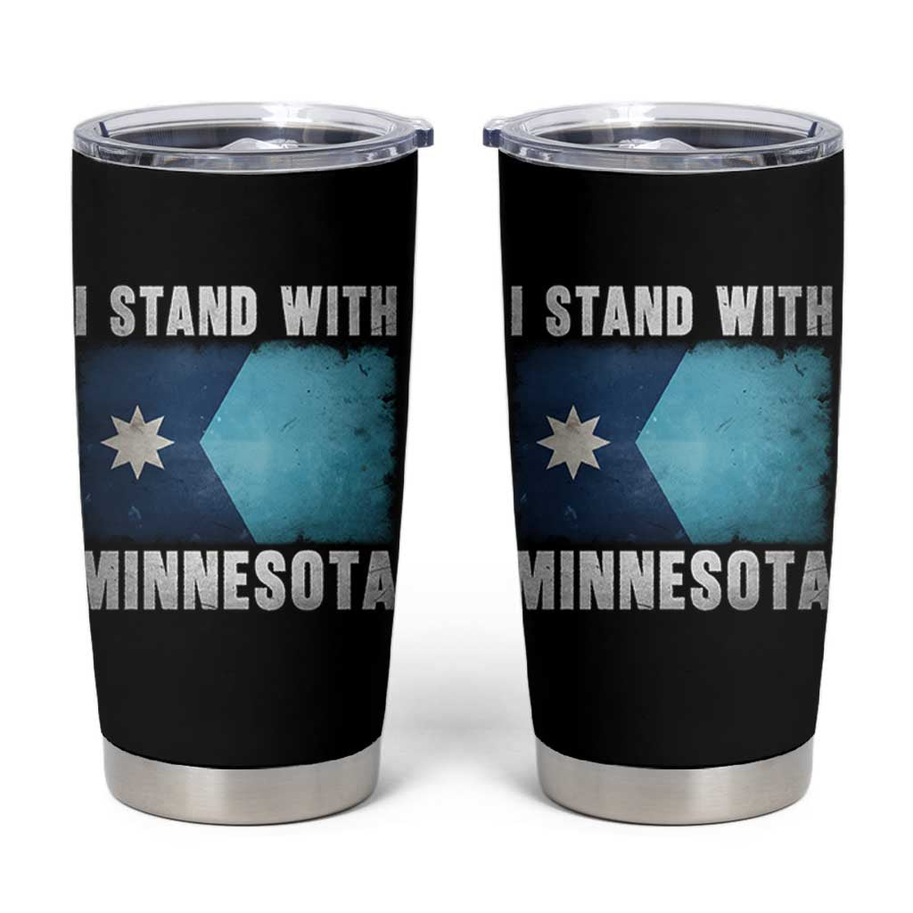 I Stand With Minnesota Tumbler Cup MN State Support Political Protest