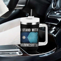 I Stand With Minnesota Tumbler With Handle MN State Support Political Protest